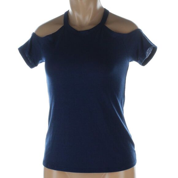 Rebellious One Cold Shoulder Tee Shirt NWT - Picture 7 of 7